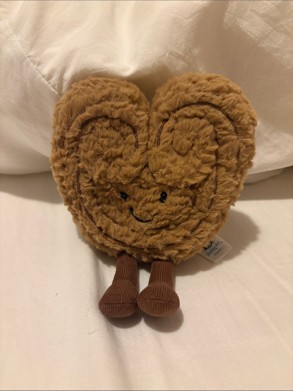 Jelly Cat Cute Brown Heart Plush Toy